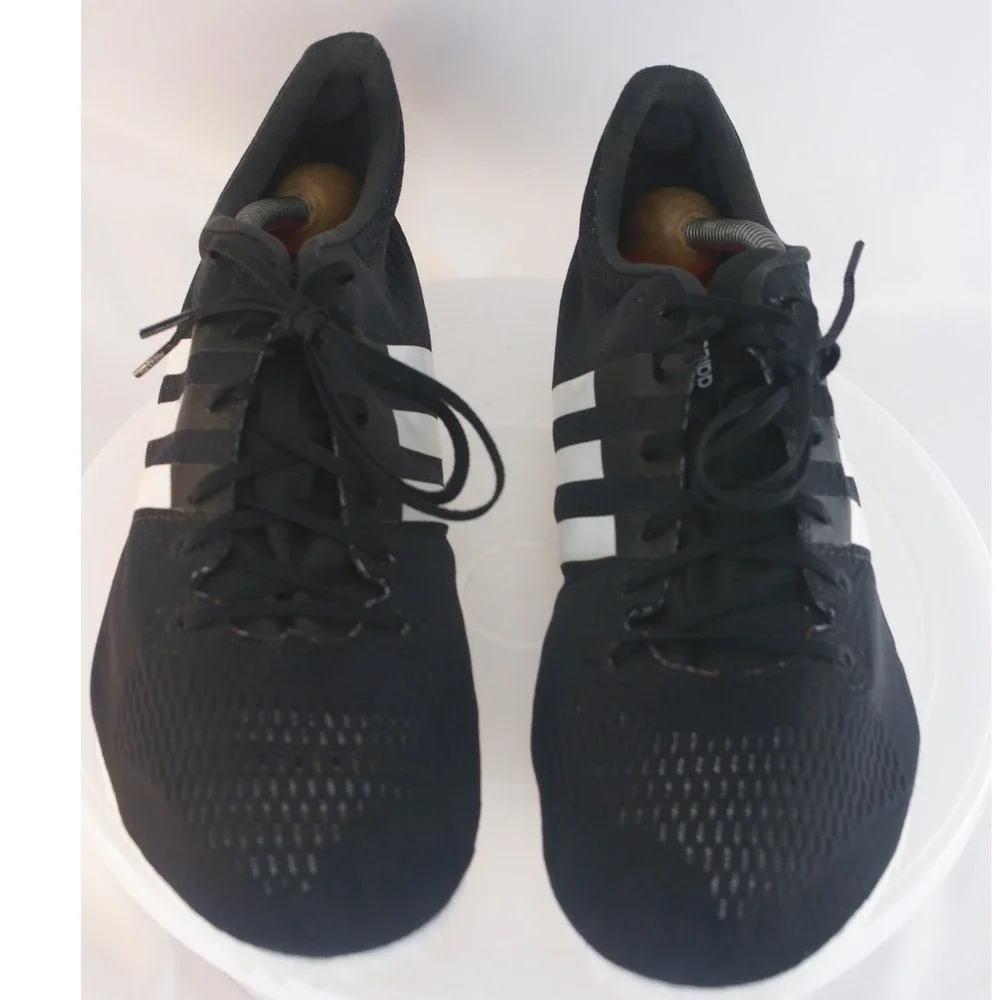 Adidas Adizero Avanti Boost Mens 11 Black White Track Field Spikes CG3831